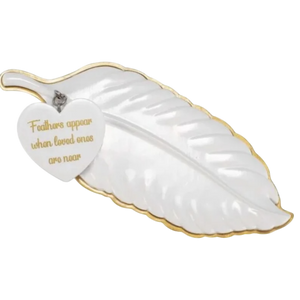 Angel Feather”Feathers Appear When Loved Ones Are Near” Ornament