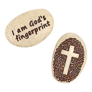 Pocket Fingerprint Faith Token - I am God's Fingerprint