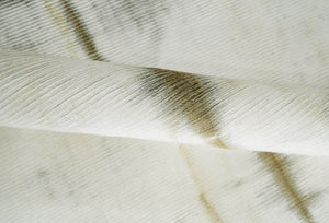 Olive and ivory 6x9 Modern Abstract Hand Woven Art Silk Rug
