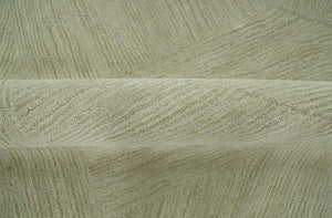 Olive and Ivory Modern Geometrical Stripes Textured Hand Tufted Multi size rug