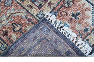 Oliver Traditional Turkish Design Rust And Charcoal Hand Knotted Wool Rug