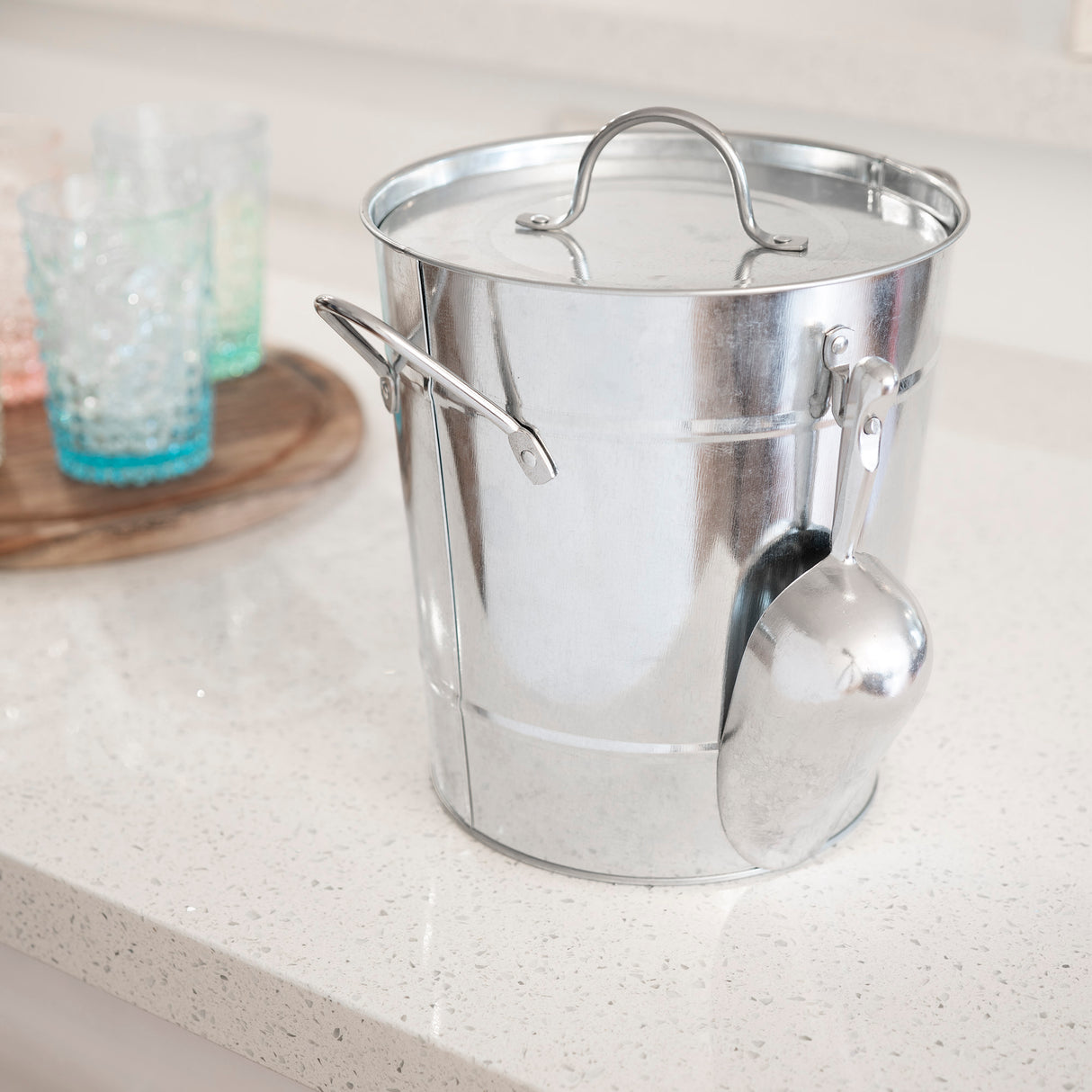 Galvanized metal ice bucket by twine®
