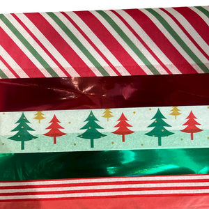 Holiday Gift Tissue Assortment - Mylar, Prints and Solids