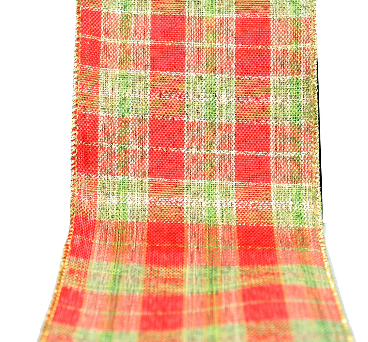 Red and Green Wired Ribbon Roll
