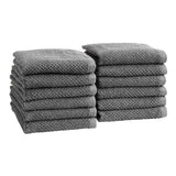 Cotton textured bath towel set - acacia collection