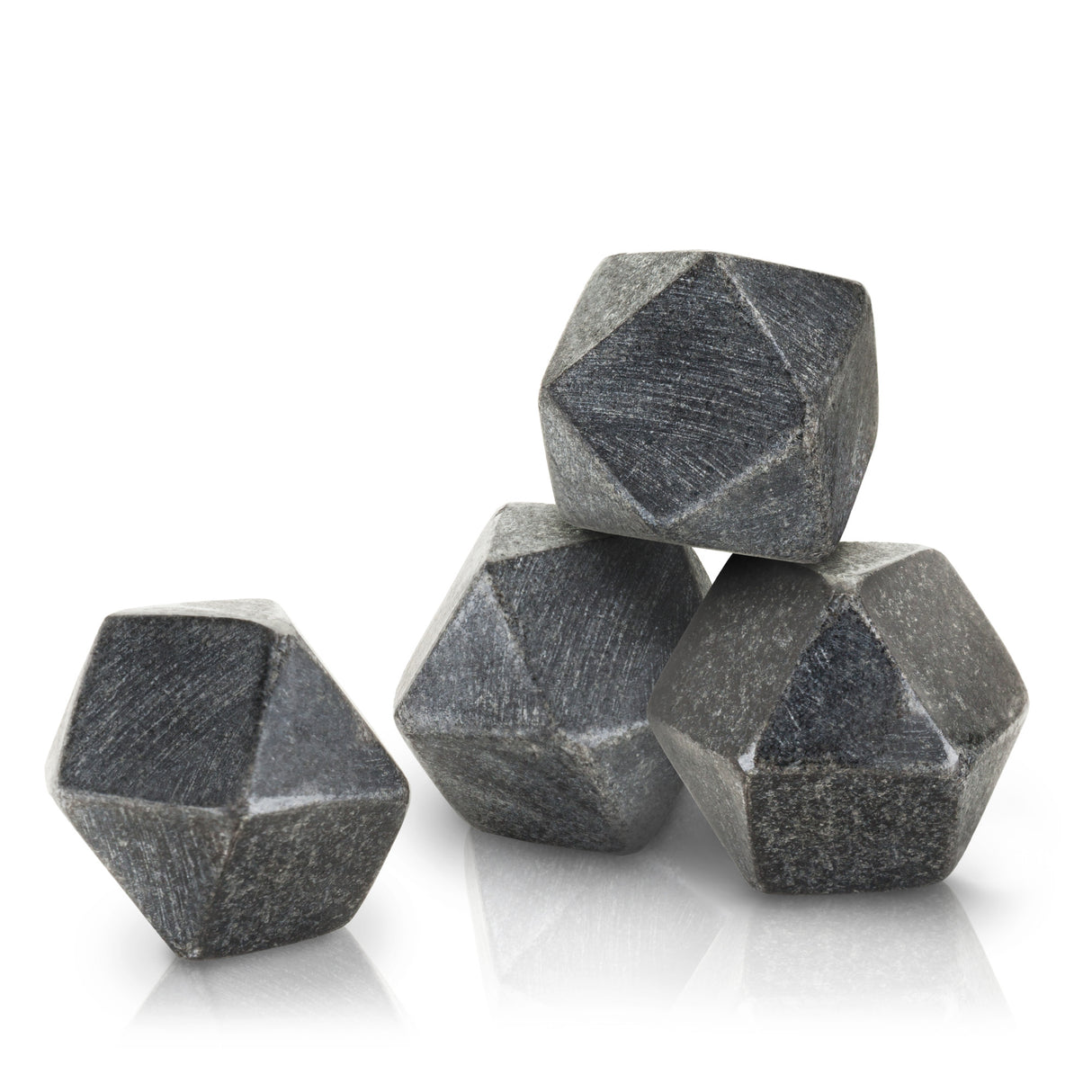 4-piece glacier rocks® hexagonal basalt stones viski®
