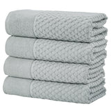 Cotton diamond waffle weave bath towel set - grayson collection