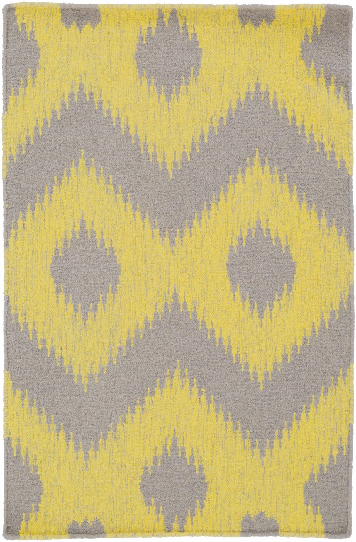 Oradell Yellow Ikat Wool Rug - Clearance