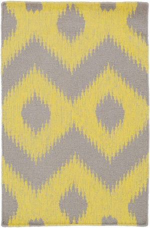 Oradell Yellow Ikat Wool Rug - Clearance
