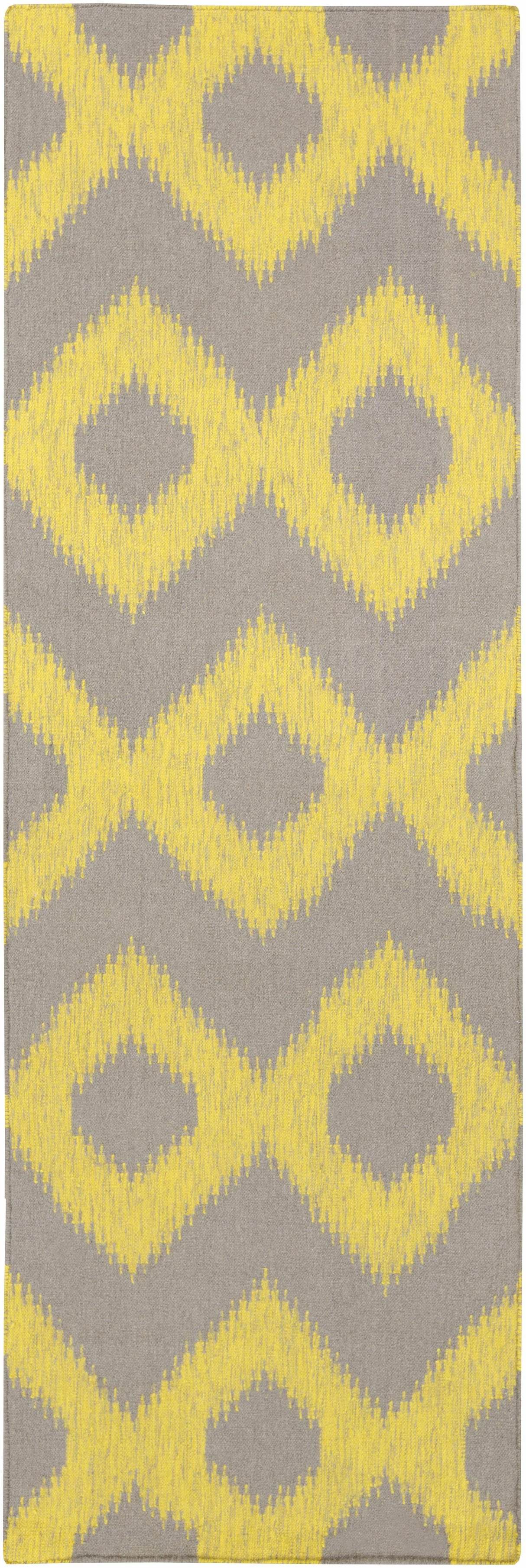 Oradell Yellow Ikat Wool Rug - Clearance