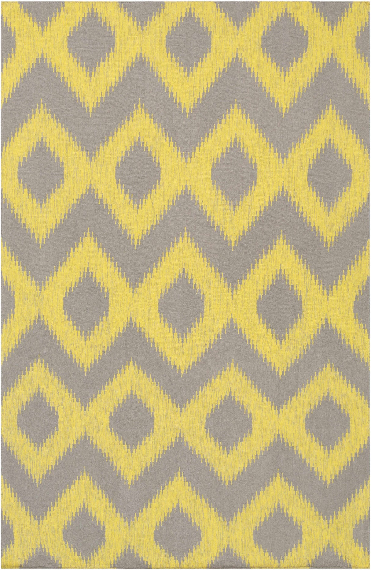Oradell Yellow Ikat Wool Rug - Clearance