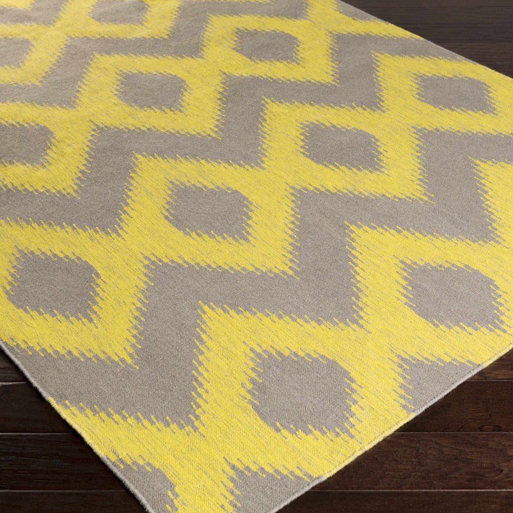 Oradell Yellow Ikat Wool Rug - Clearance