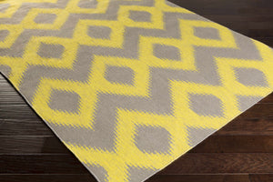 Oradell Yellow Ikat Wool Rug - Clearance