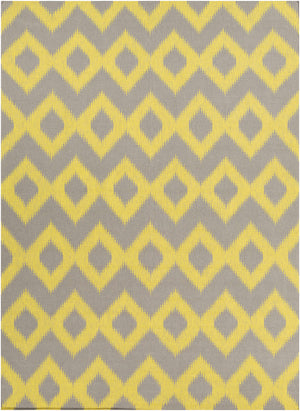Oradell Yellow Ikat Wool Rug - Clearance