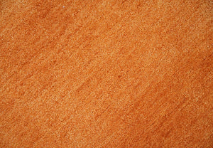 Orange Rust Solid Woolen Hand Tufted 8x10 contemporary area Rug