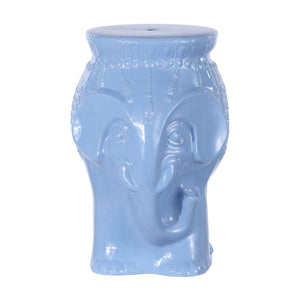 Orla modern bohemian elephant ceramic garden stool - Tuesday Morning - Outdoor Tables