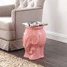 Orla modern bohemian elephant ceramic garden stool - Tuesday Morning - Outdoor Tables