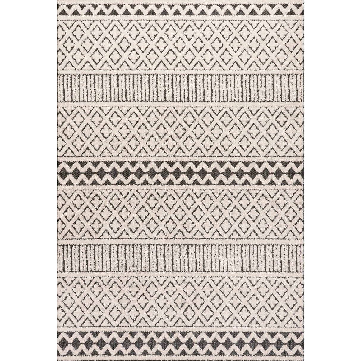 Ormond High - Low Modern Trellis Geometric Indoor/Outdoor Area Rug - Tuesday Morning - Area Rugs