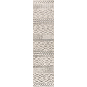 Ormond High - Low Modern Trellis Geometric Indoor/Outdoor Runner Rug - Tuesday Morning - Runner Rugs