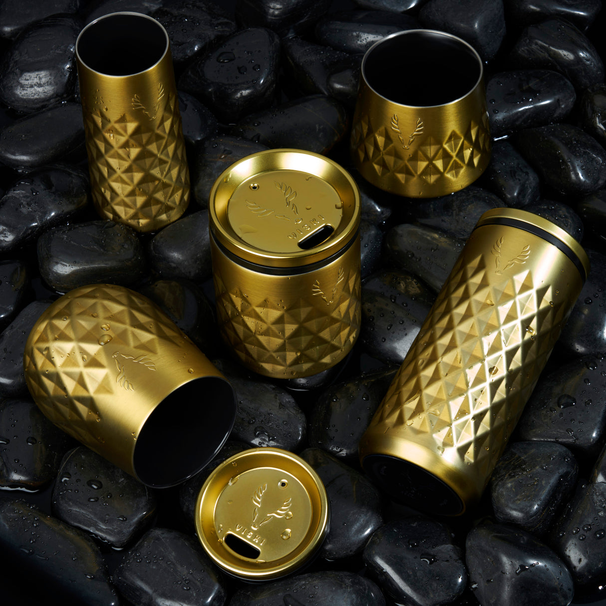Paragon stainless steel highball tumbler in gold viski®