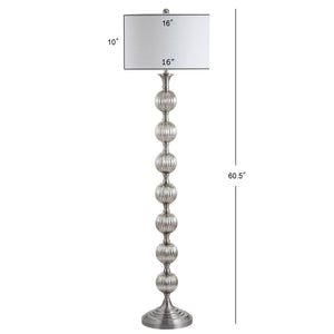 Oslo glass/metal led floor lamp - Tuesday Morning - Floor Lamps