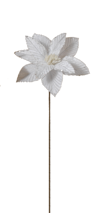 12" Poinsettia Pick -