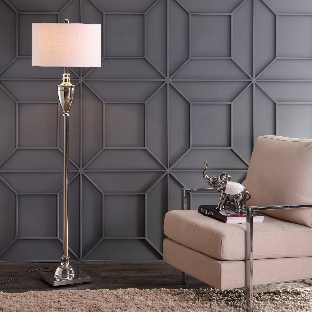Othello metal led floor lamp - Tuesday Morning - Floor Lamps