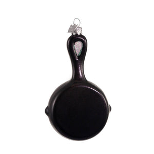 Frying Pan Glass Ornament - 5 Inch