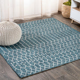 Ourika Moroccan Geometric Textured Indoor/Outdoor Square Area Rug - Tuesday Morning - Area Rugs