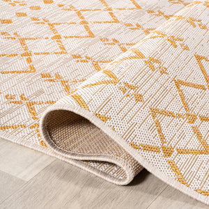 Ourika Moroccan Geometric Textured Weave Indoor/Outdoor Area Rug - Tuesday Morning - Area Rugs