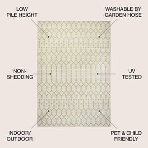 Ourika Moroccan Geometric Textured Weave Indoor/Outdoor Area Rug - Tuesday Morning - Area Rugs