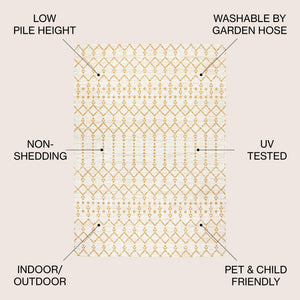 Ourika Moroccan Geometric Textured Weave Indoor/Outdoor Area Rug - Tuesday Morning - Area Rugs