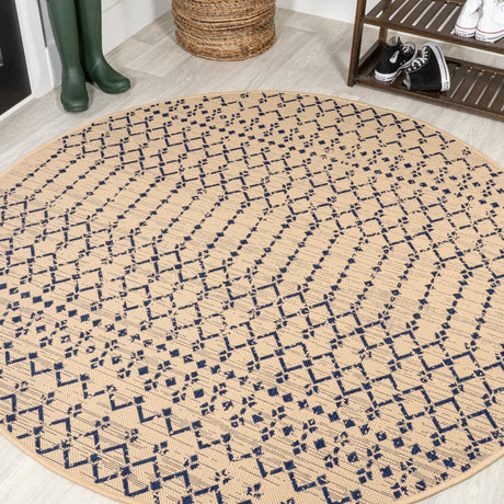 Ourika-Moroccan-Geometric-Textured-Weave-Indoor/Outdoor-Round-Area-Rug-Area-Rugs
