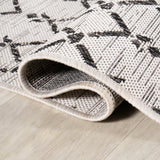 Ourika Moroccan Geometric Textured Weave Indoor/Outdoor Round Area Rug - Tuesday Morning - Area Rugs