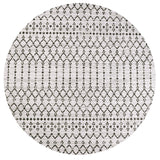 Ourika Moroccan Geometric Textured Weave Indoor/Outdoor Round Area Rug - Tuesday Morning - Area Rugs
