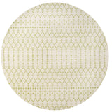 Ourika Moroccan Geometric Textured Weave Indoor/Outdoor Round Area Rug - Tuesday Morning - Area Rugs