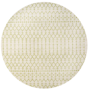 Ourika Moroccan Geometric Textured Weave Indoor/Outdoor Round Area Rug - Tuesday Morning - Area Rugs