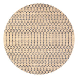 Ourika Moroccan Geometric Textured Weave Indoor/Outdoor Round Area Rug - Tuesday Morning - Area Rugs