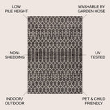 Ourika Moroccan Geometric Weave Indoor/Outdoor Area Rug - Tuesday Morning - Area Rugs