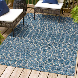 Ourika Moroccan Geometric Weave Indoor/Outdoor Area Rug - Tuesday Morning - Area Rugs