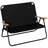 Outsunny-double-folding-camping-chair,-loveseat-for-2-adults,-portable-camping-couch,-black-Outdoor-Chairs