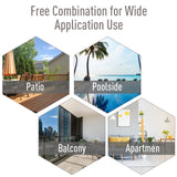 Outsunny set of 2 patio folding chairs, stackable outdoor sling patio dining chairs with armrests for lawn - Tuesday Morning - Outdoor Chairs