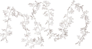 Silver Plated Petal Garland