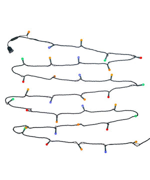 35-Light Multicolor G12 Green Wire LED Light Set