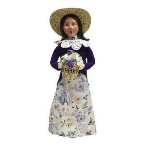 Woman with Flower Basket Caroler