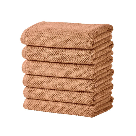 Cotton textured bath towel set - acacia collection