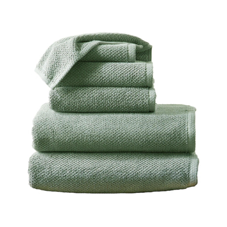 Cotton textured bath towel set - acacia collection