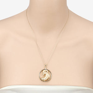 0.03 Carat Genuine White Diamond .925 Sterling Silver Pendant
