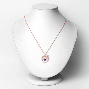 0.25 Carat Genuine Amethyst .925 Sterling Silver Pendant