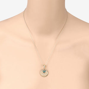 0.17 Carat Genuine Emerald .925 Sterling Silver Pendant